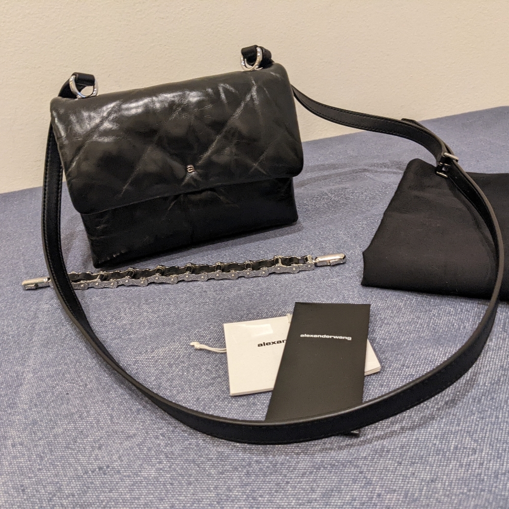 Alexander Wang Mini Puffy Bag with Bike Chain Handle